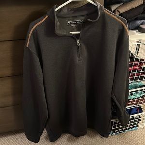Pebble Beach Performance Grey Quarter Zip Pullover Men’s Size Large